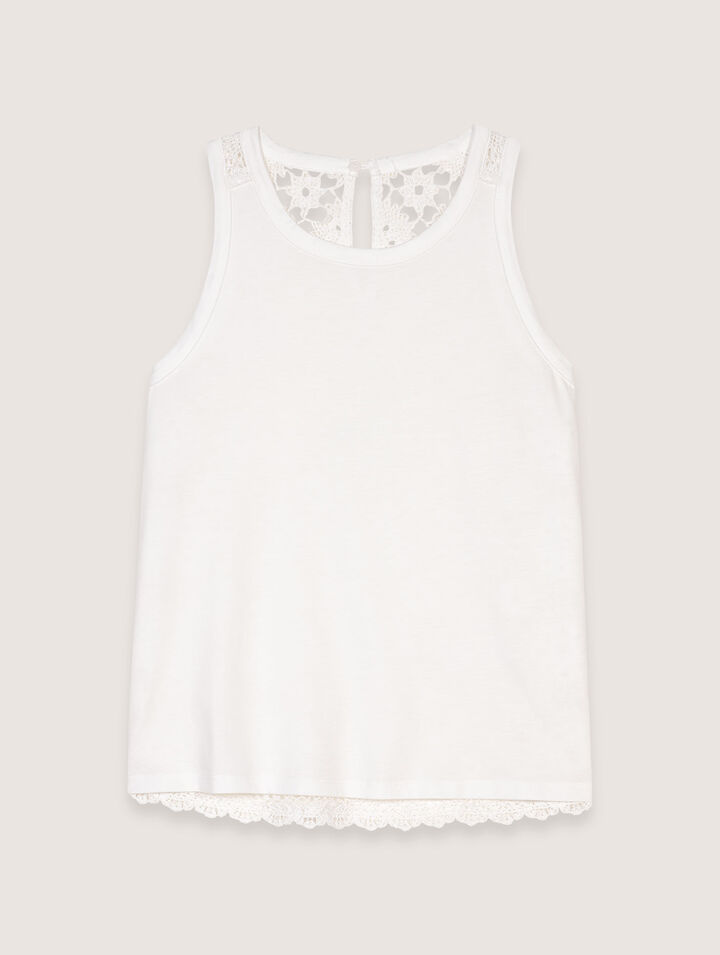 Canottiera con retro in crochet
