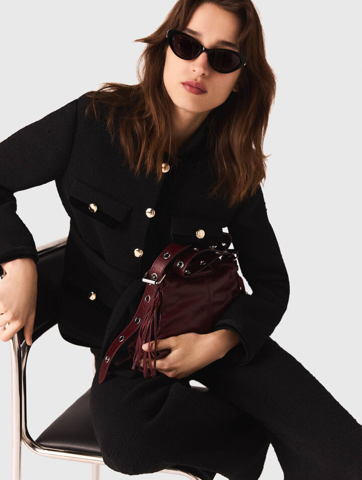 Giacca lunga in tweed
