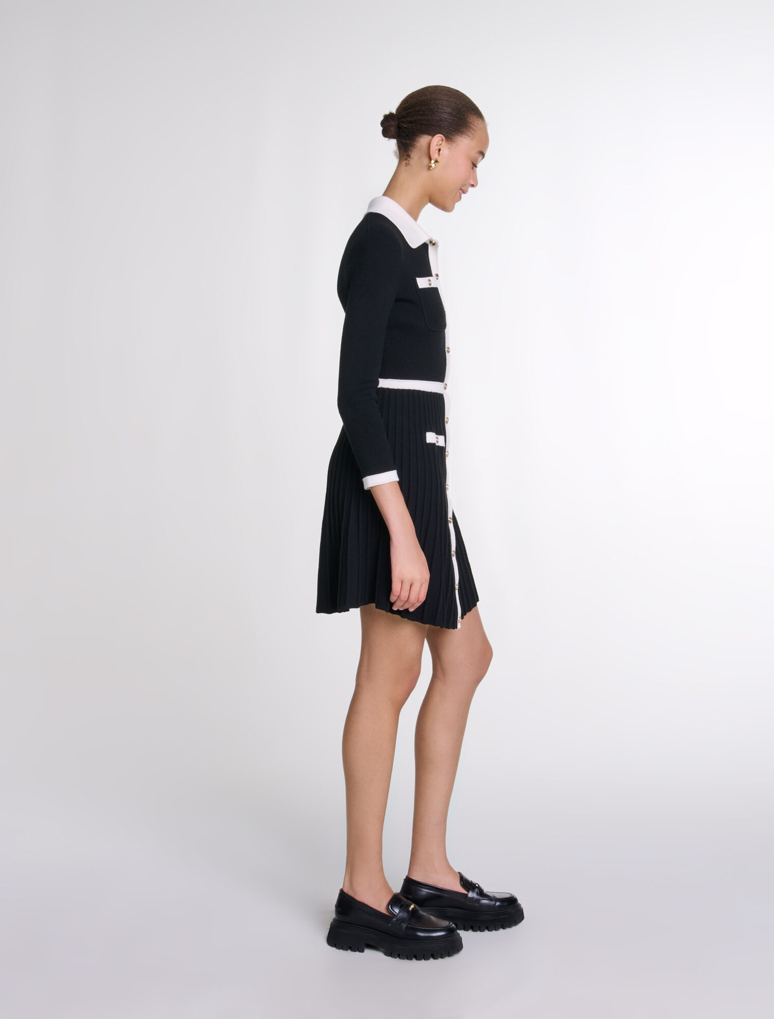 Abito corto in maglia