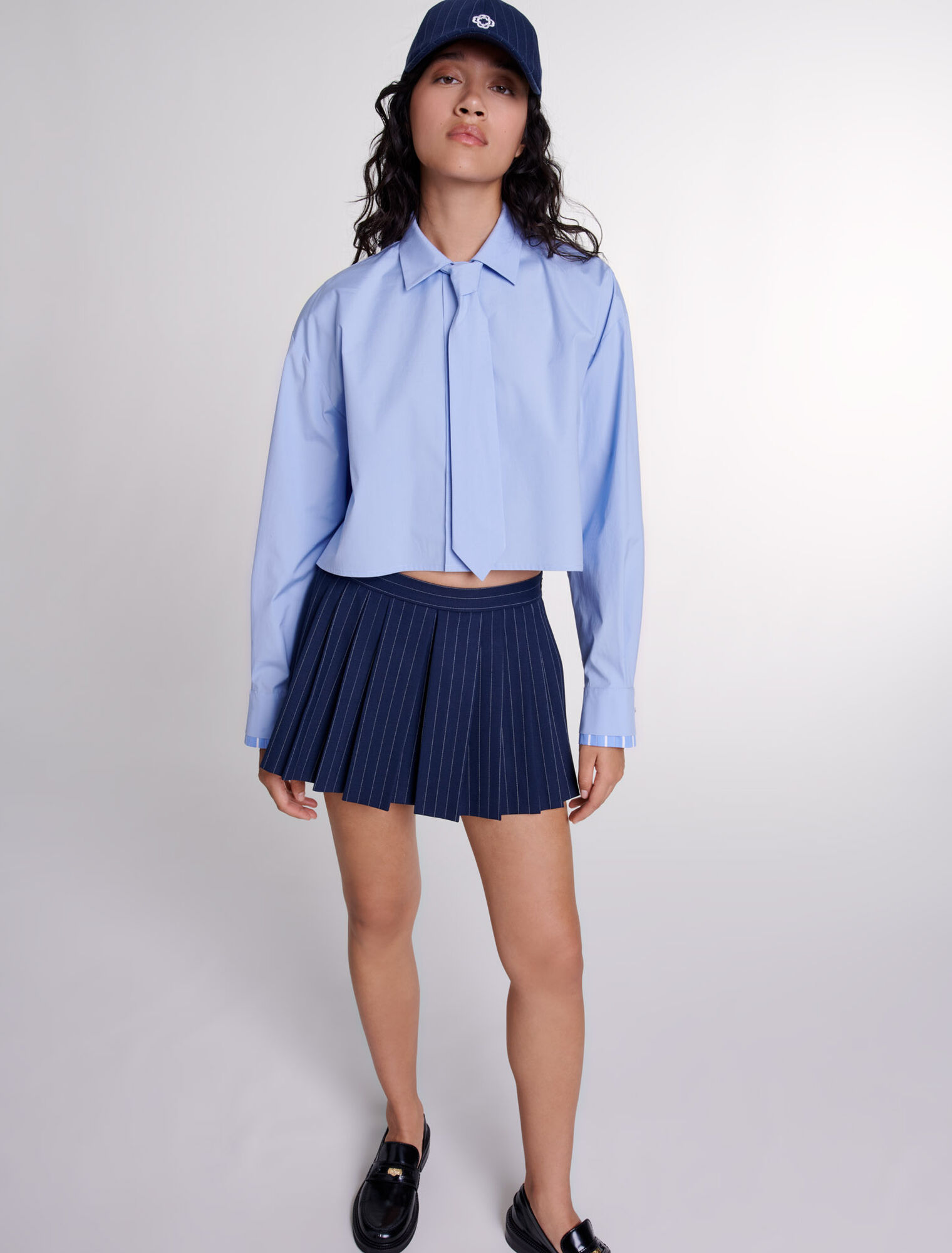 Camicia con cravatta rimovibile 