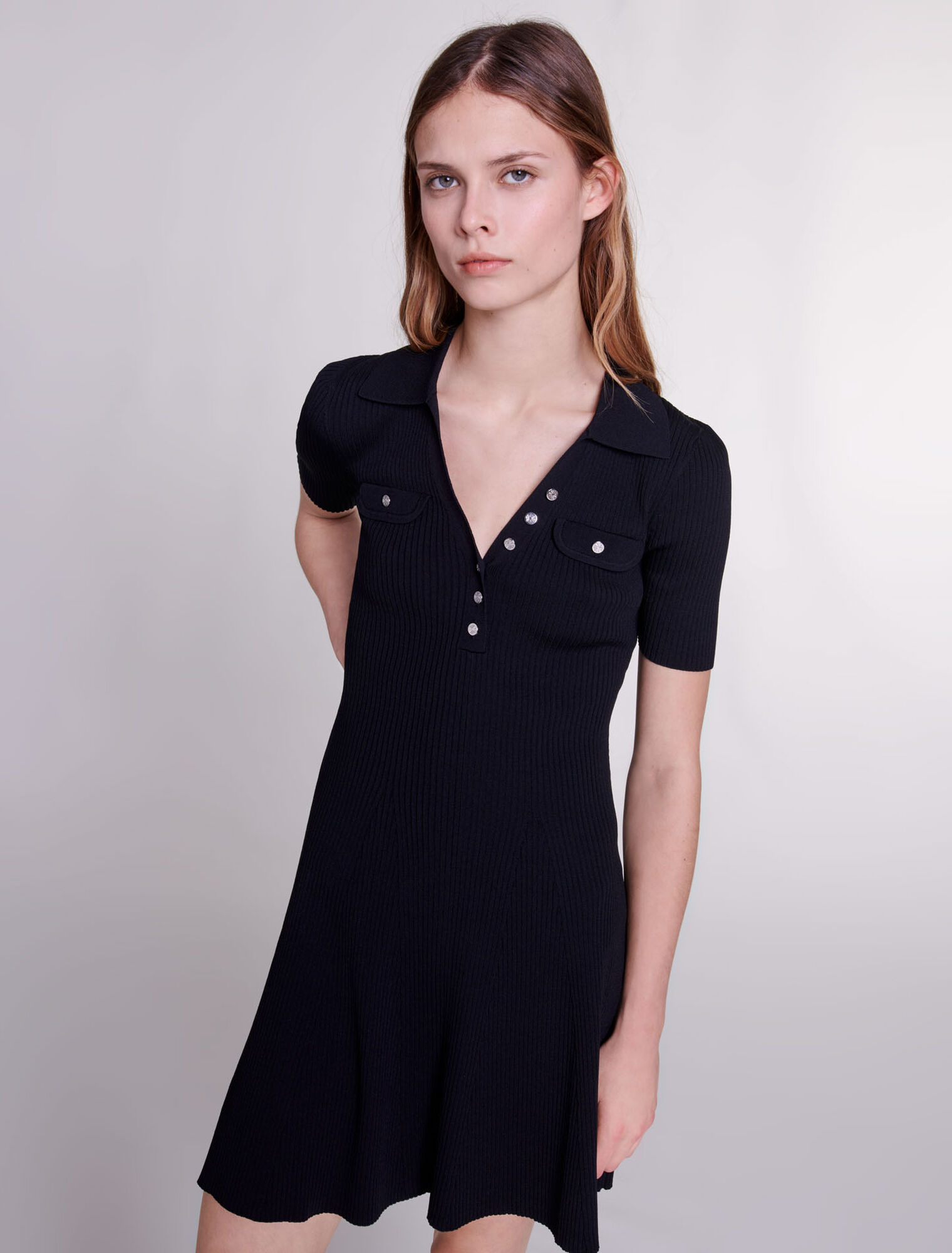 Abito corto in maglia