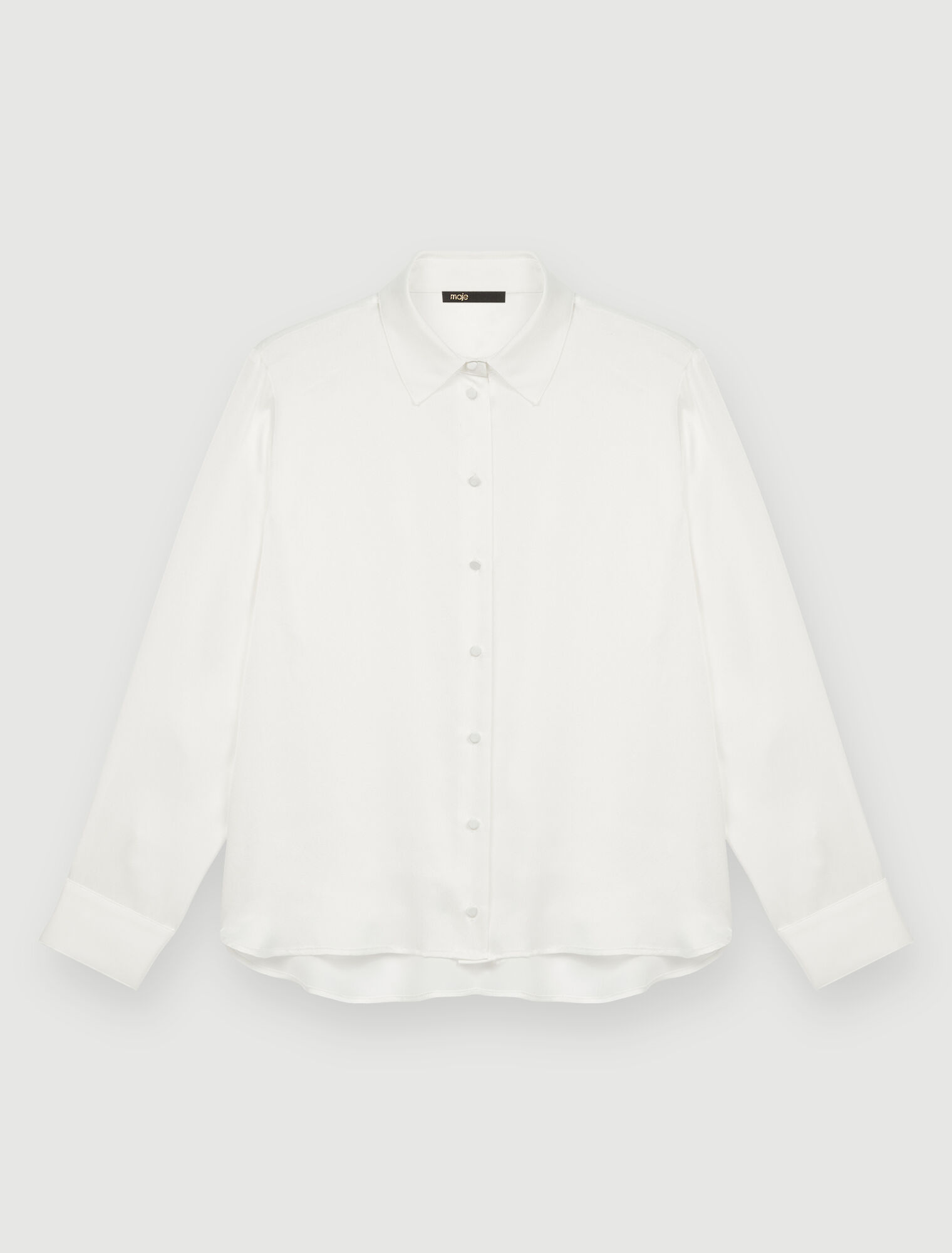 Camicia bianca in seta