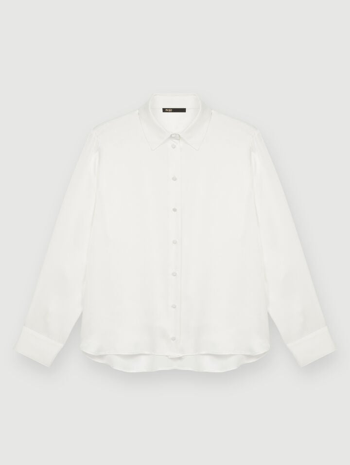 Camicia bianca in seta