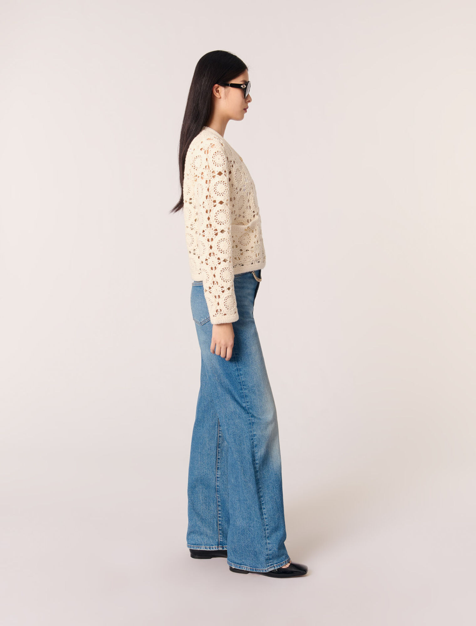 Cardigan corto in crochet