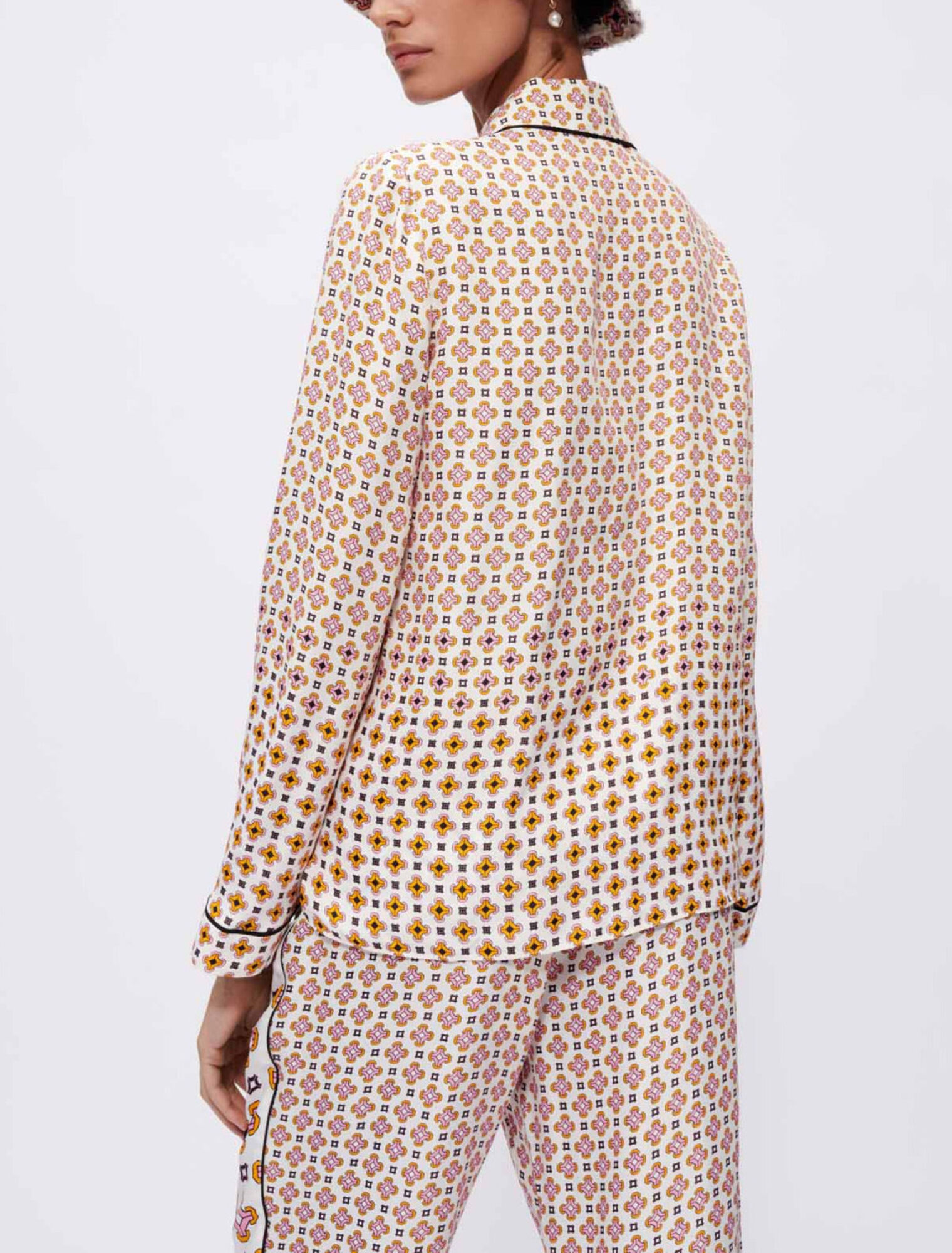 Camicia in viscosa stampata