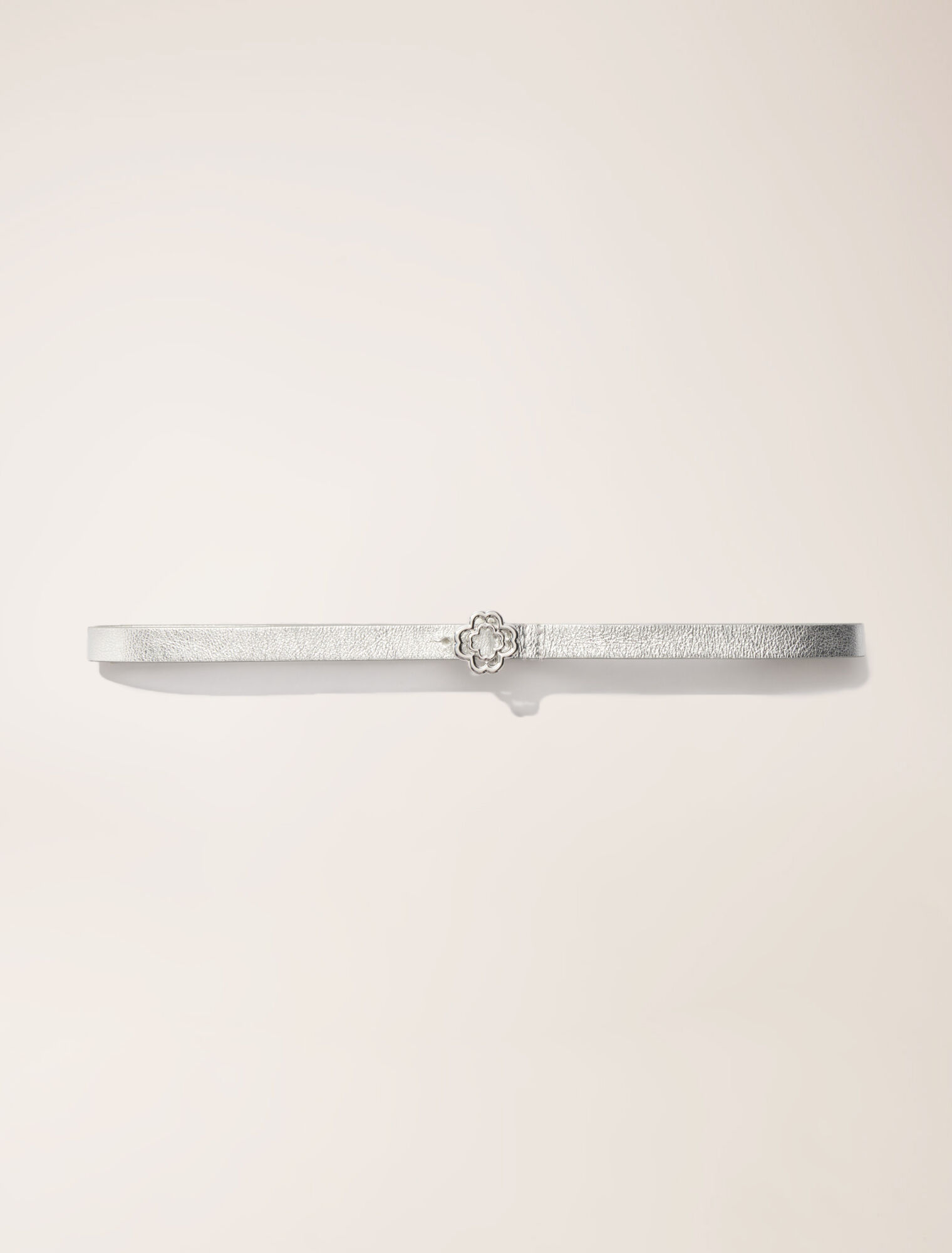 Cintura sottile con fibbia Clover