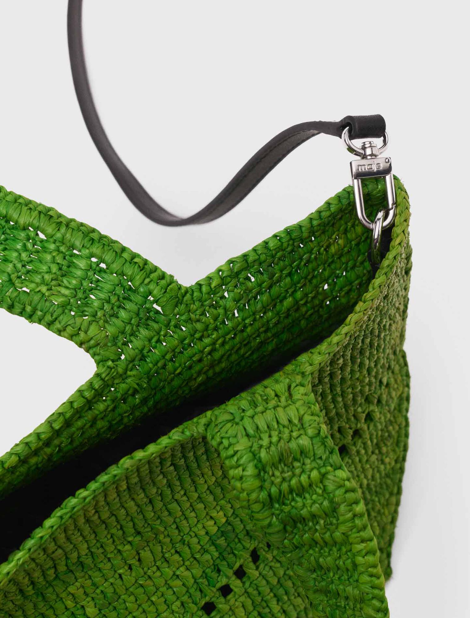 Mini shopping bag in rafia naturale