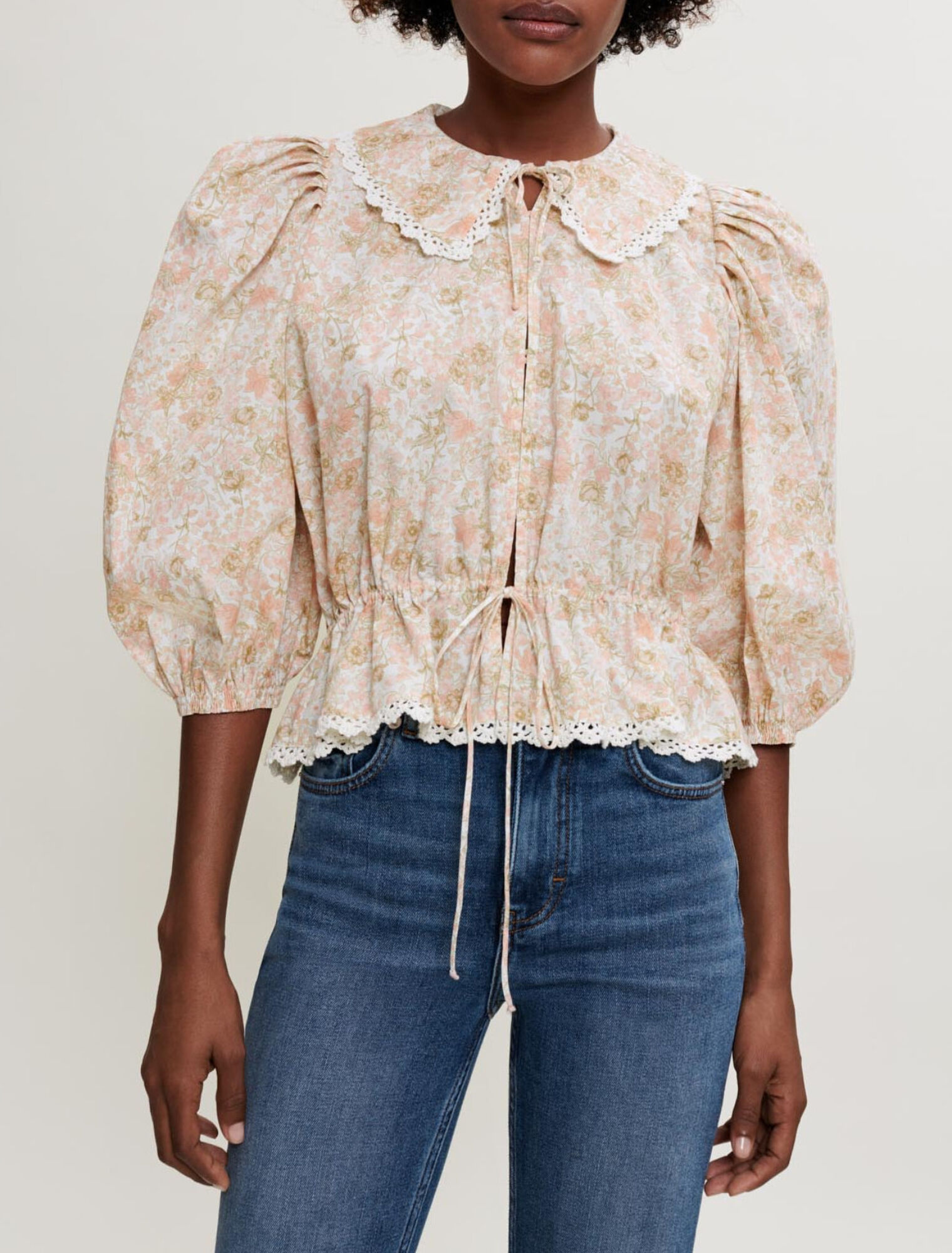 Camicia in cotone con stampa
