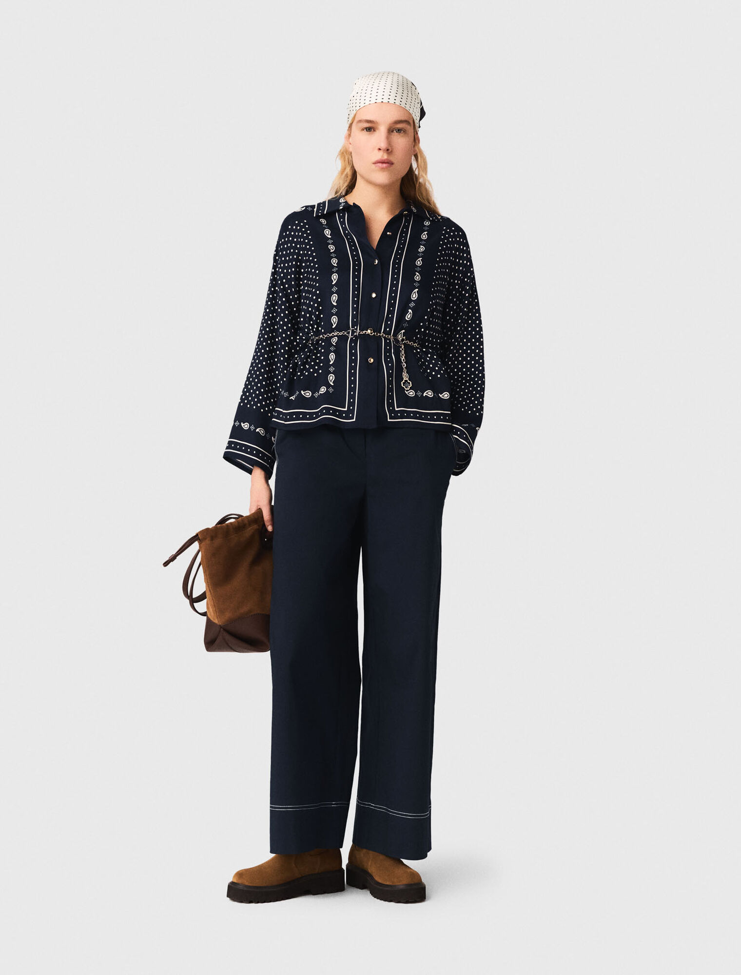 Camicia fluida con stampa