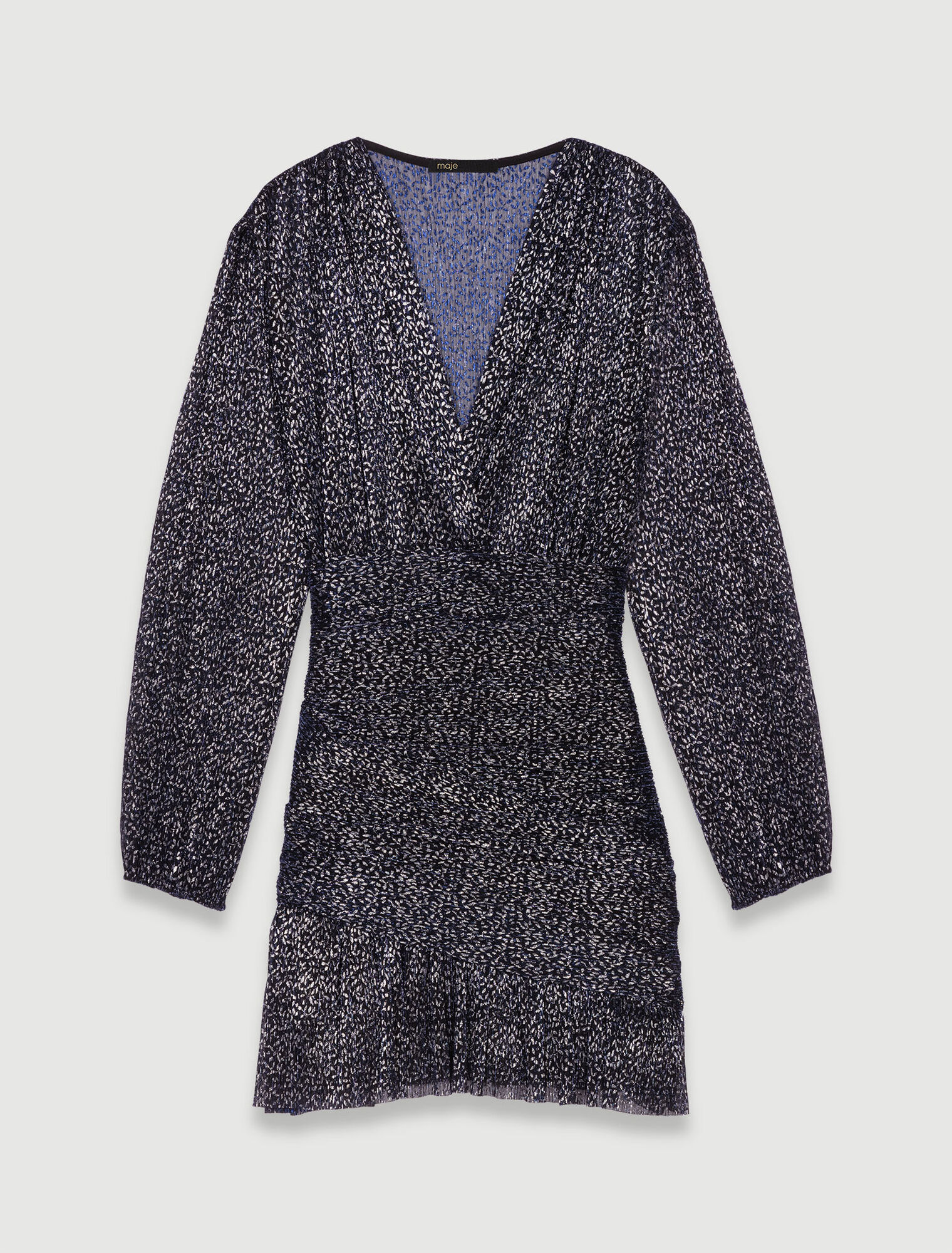 Abito in lurex drappeggiato