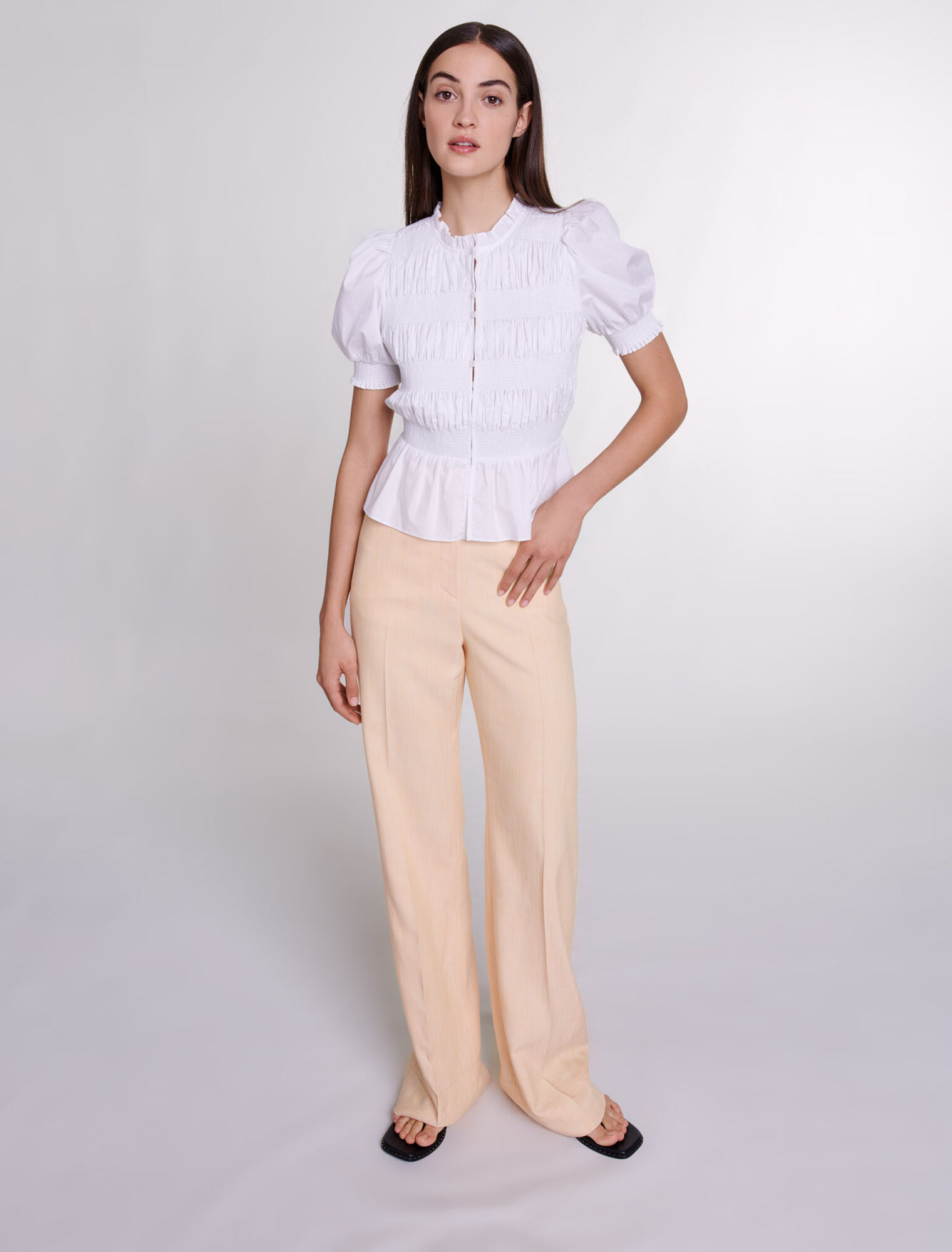 Camicia a punto smock