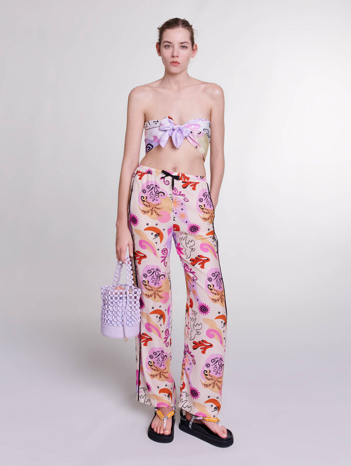 Pantaloni in seta