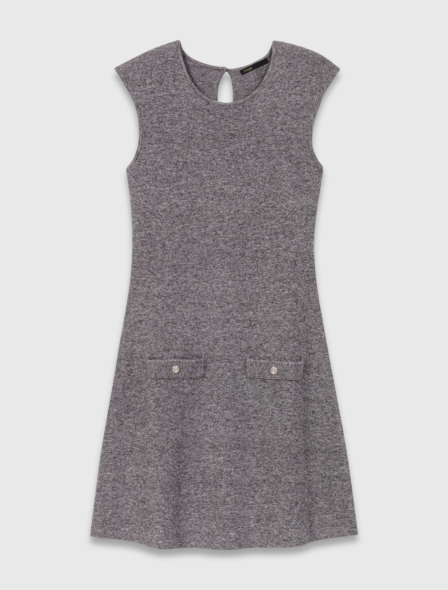 Abito in maglia con pull removibile