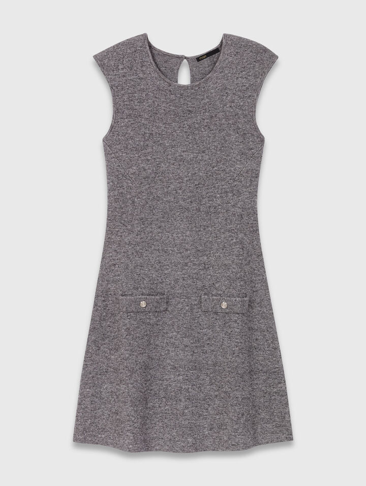 Abito in maglia con pull removibile