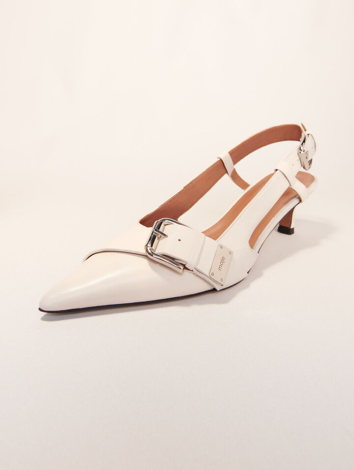 Décolleté slingback doppia fibbia