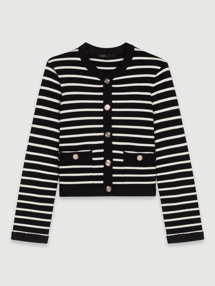 Cardigan a righe 
