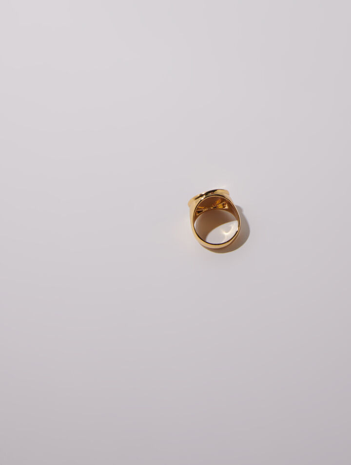 Anello chevalier quadrifoglio