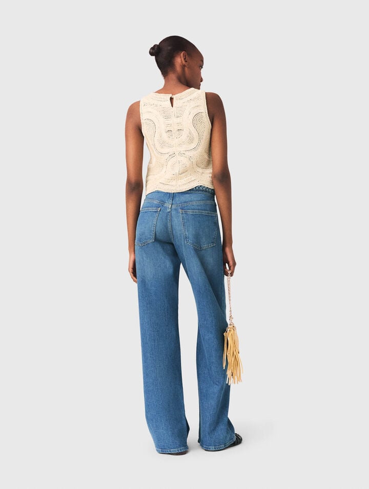 Top senza maniche in crochet