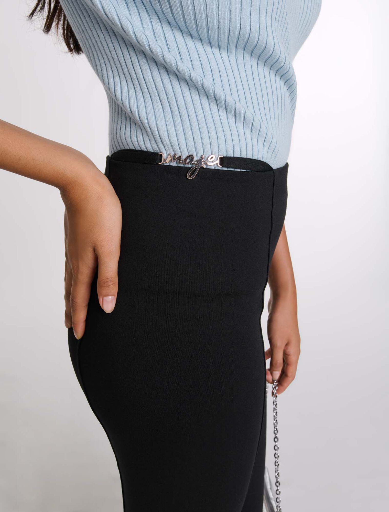 Pantaloni con dettaglio bijoux