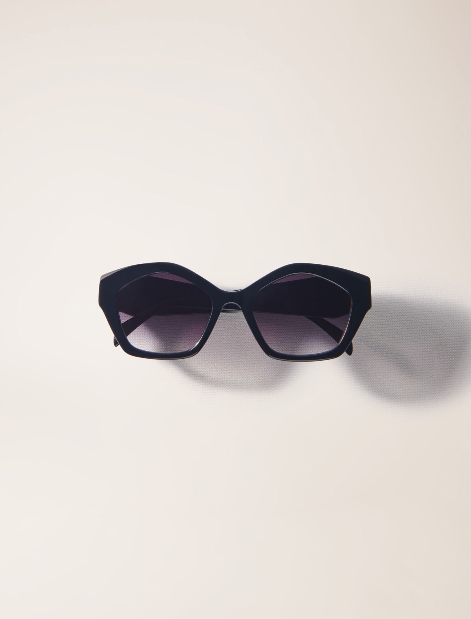 Occhiali cat-eye in acetato nero