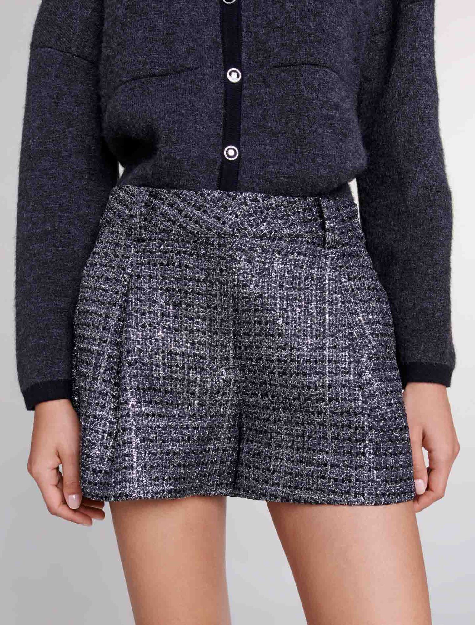 Shorts in tweed
