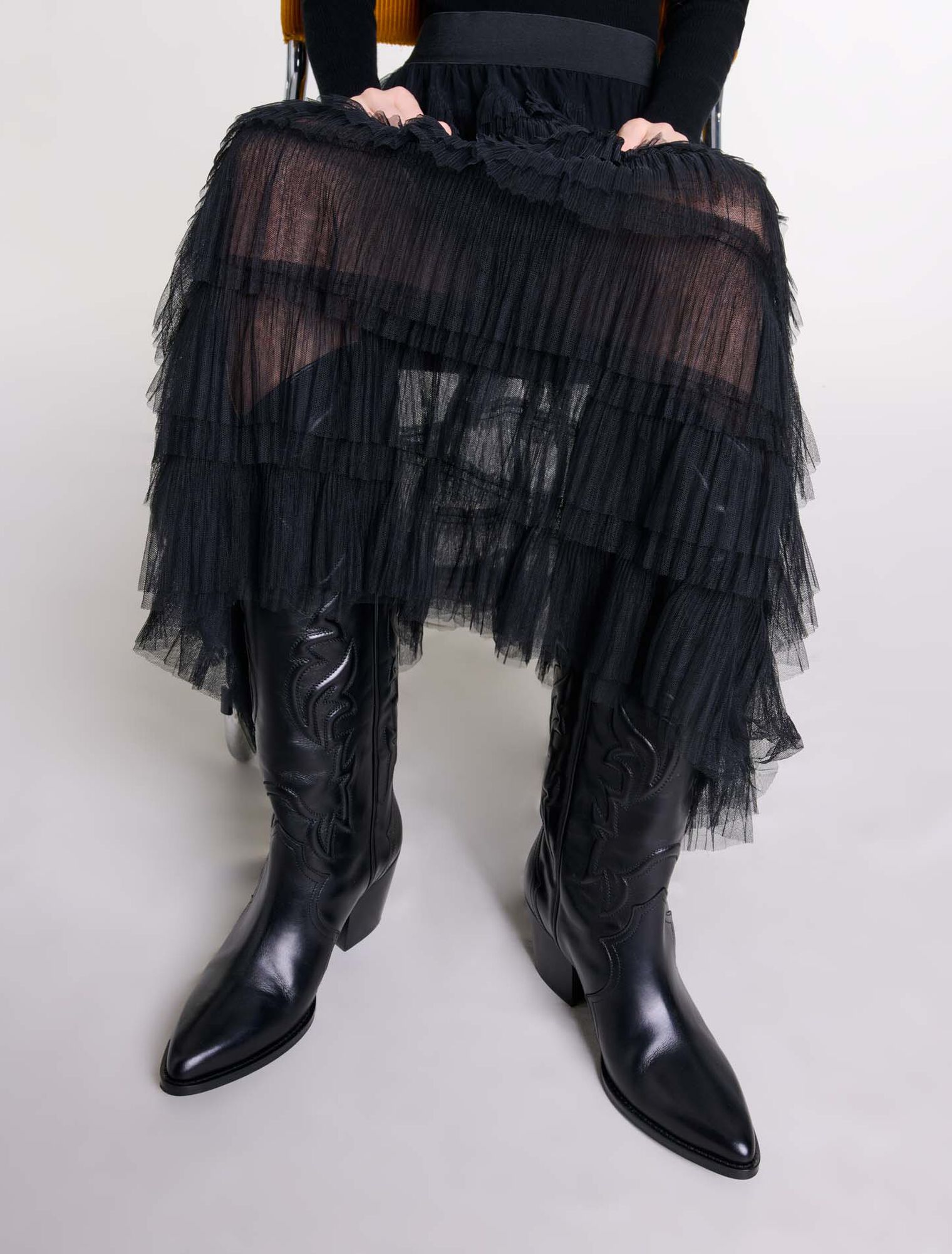 Gonna midi in tulle