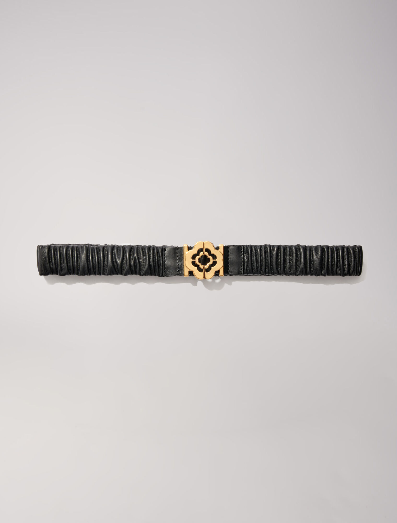 Cintura in pelle elasticizzata