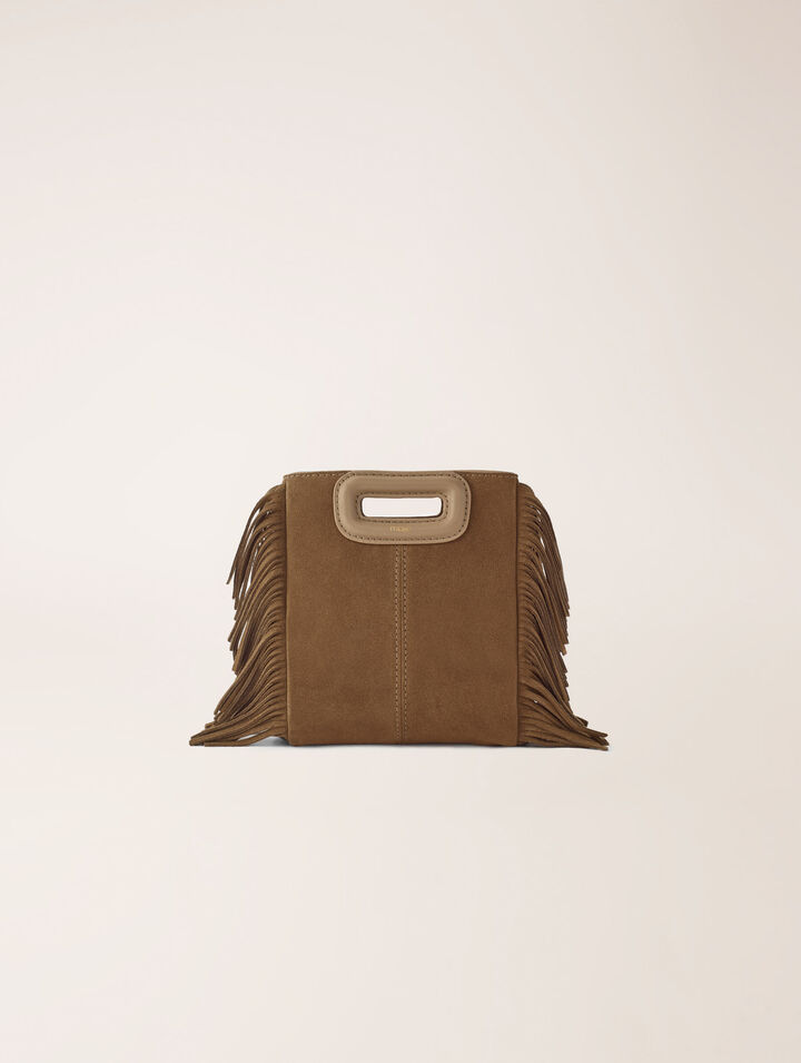 Borsa mini M in pelle scamosciata