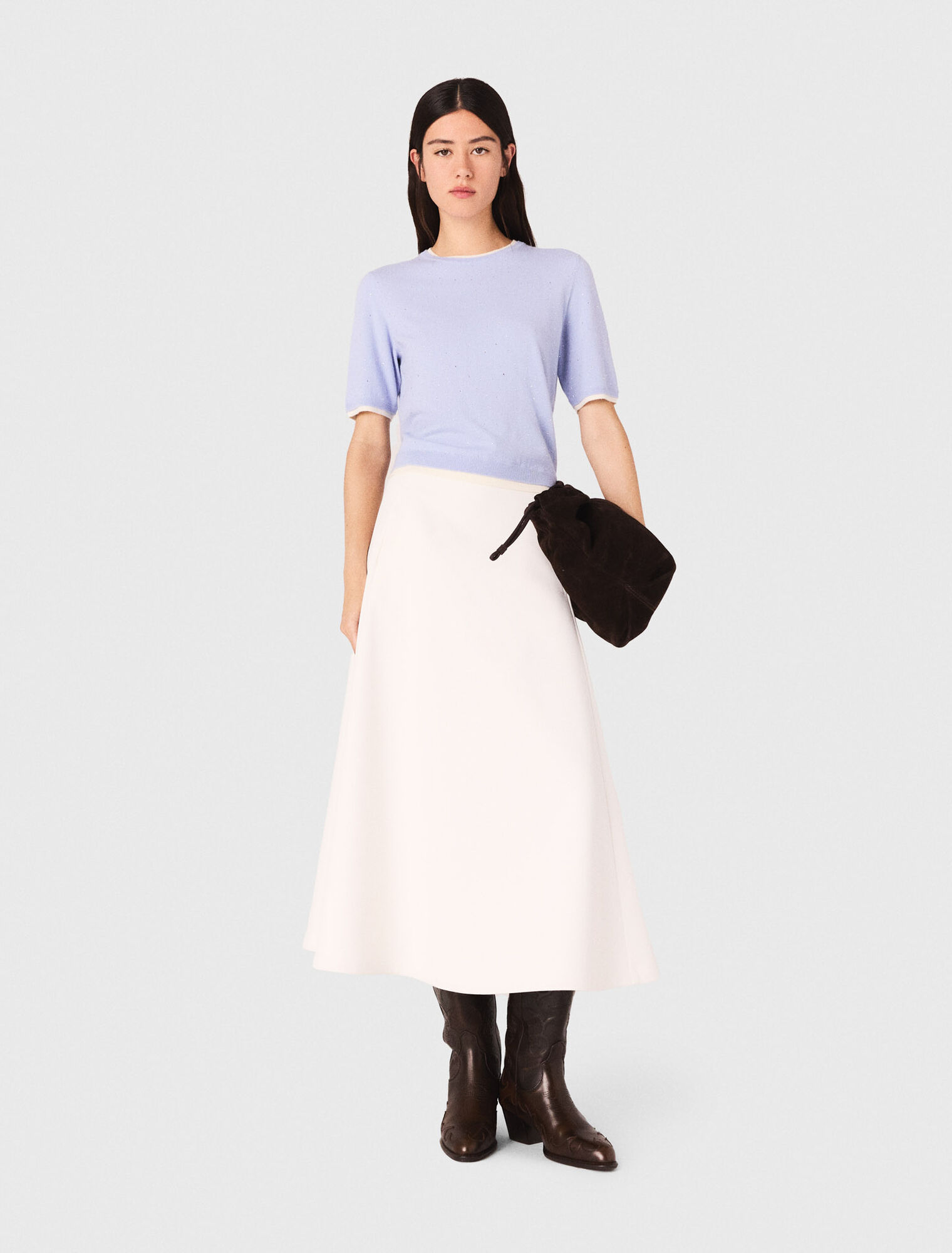 Maglione 100% lana maniche corte