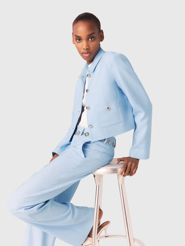 Giacca corta monopetto