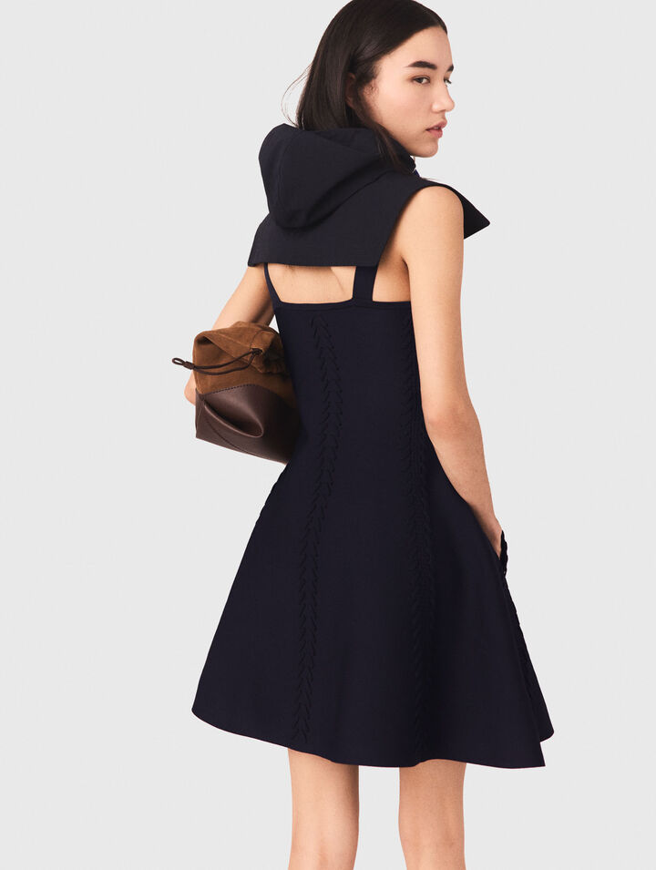 Abito skater corto in maglia