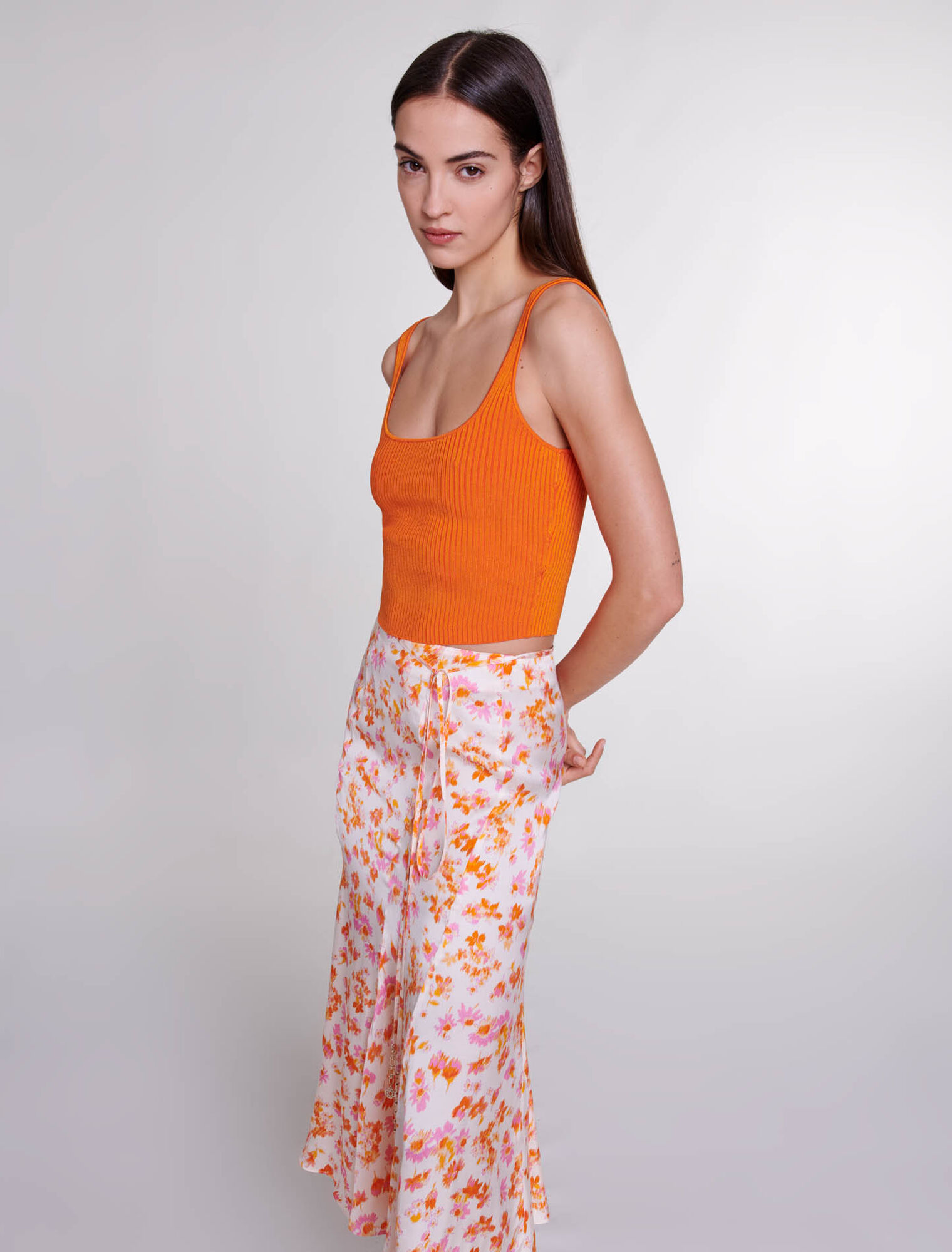 Twin set in maglia a coste