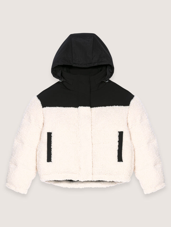 Piumino bicolore