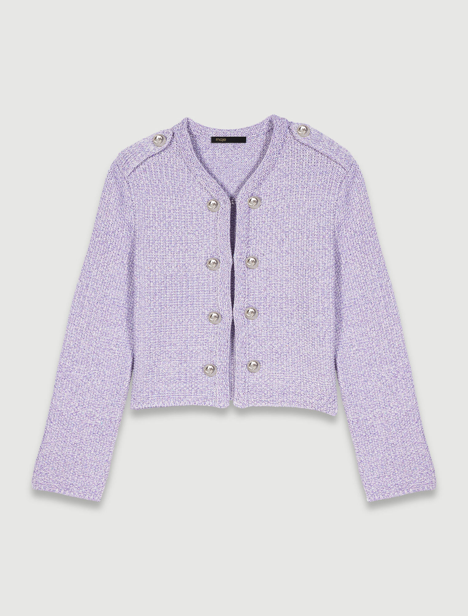 Cardigan in maglia con lustrini