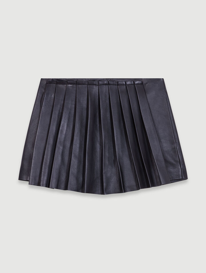 Pantaloncini trompe l'œil in pelle