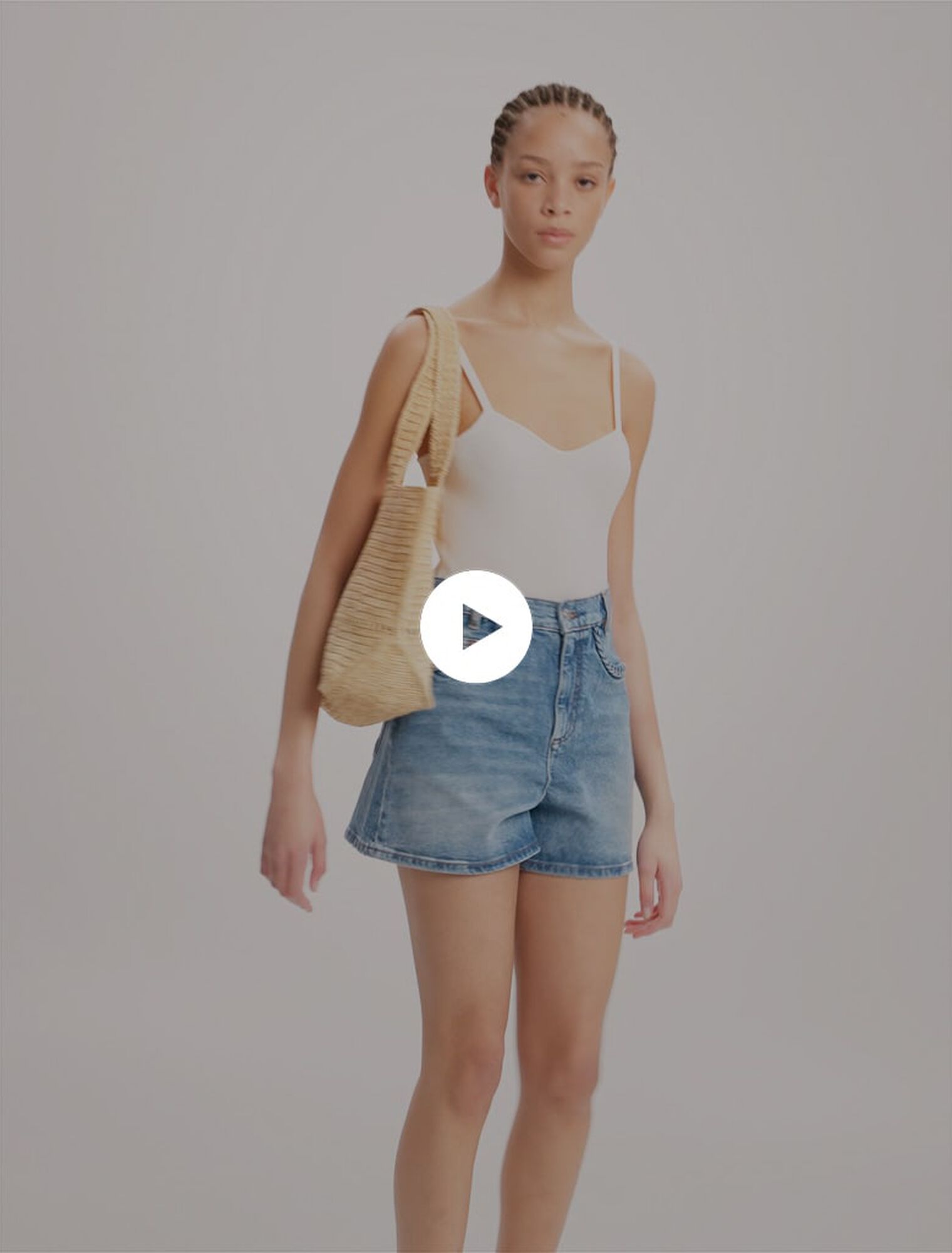 Top in maglia a coste