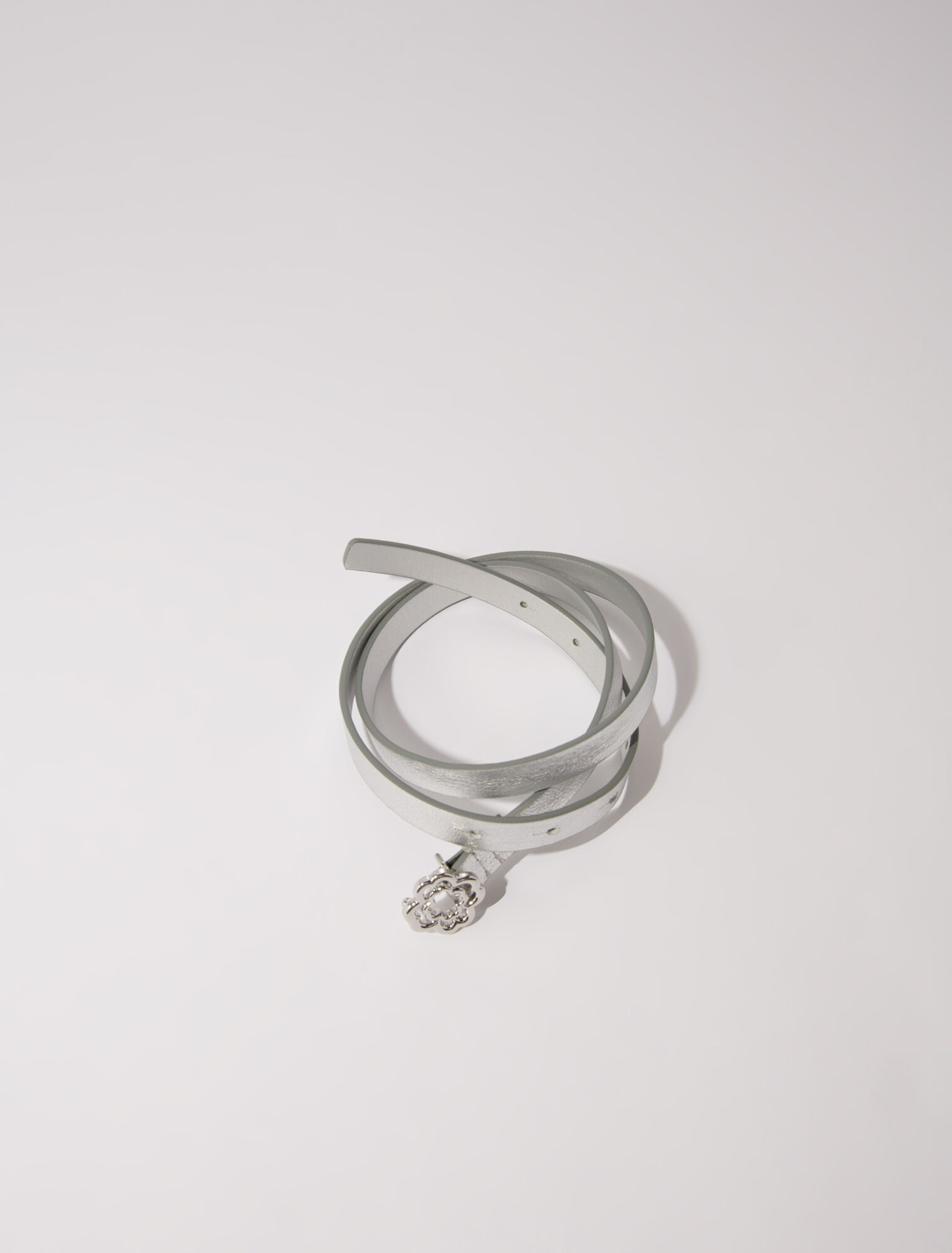 Cintura sottile con fibbia Clover