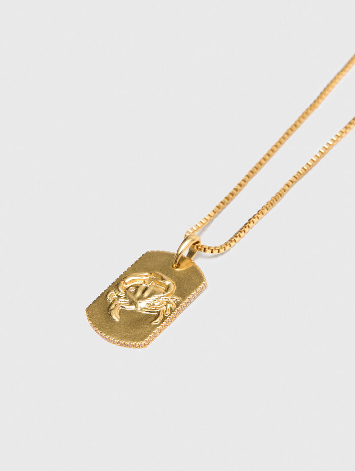 Collana con segno zodiacale