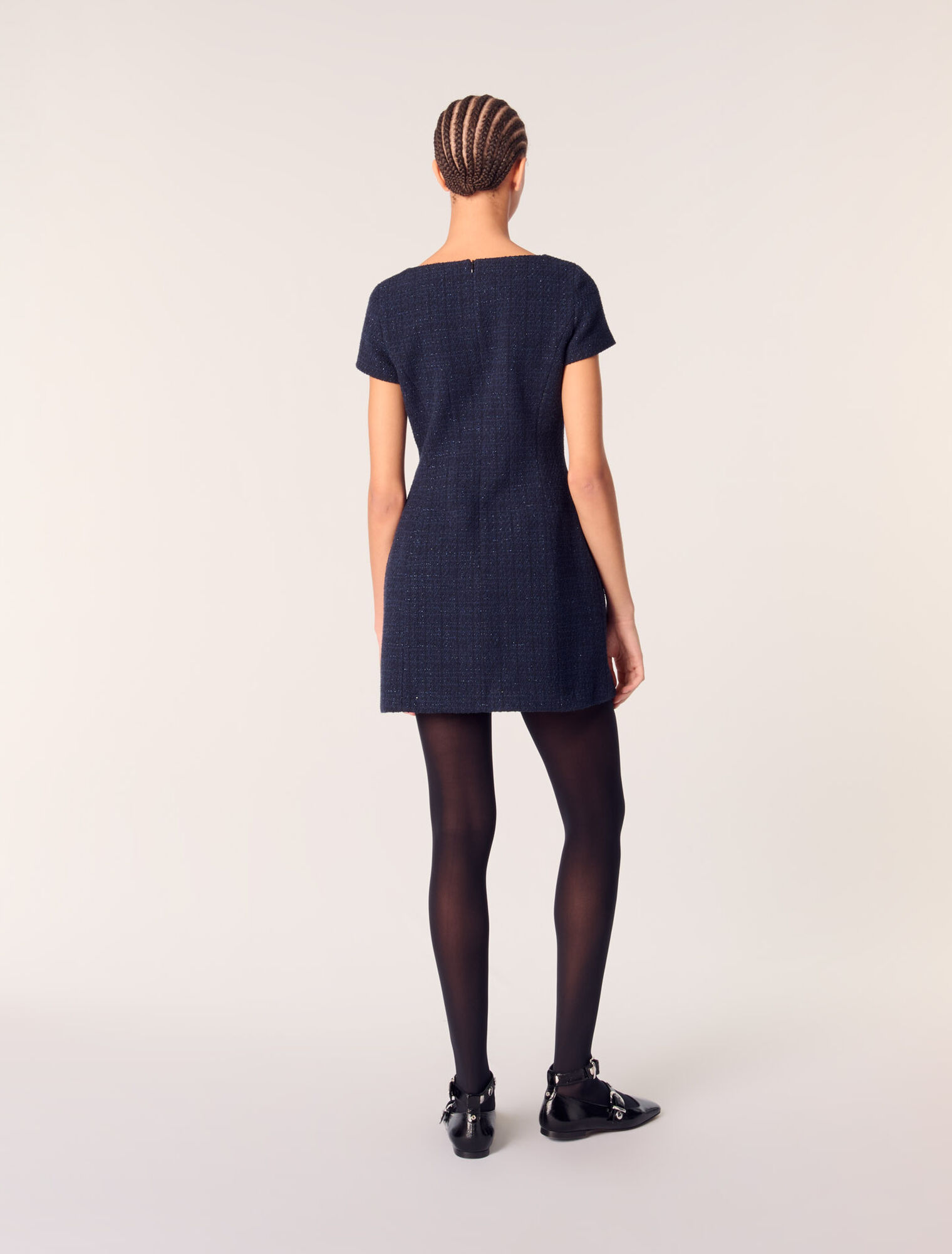 Abito corto in tweed