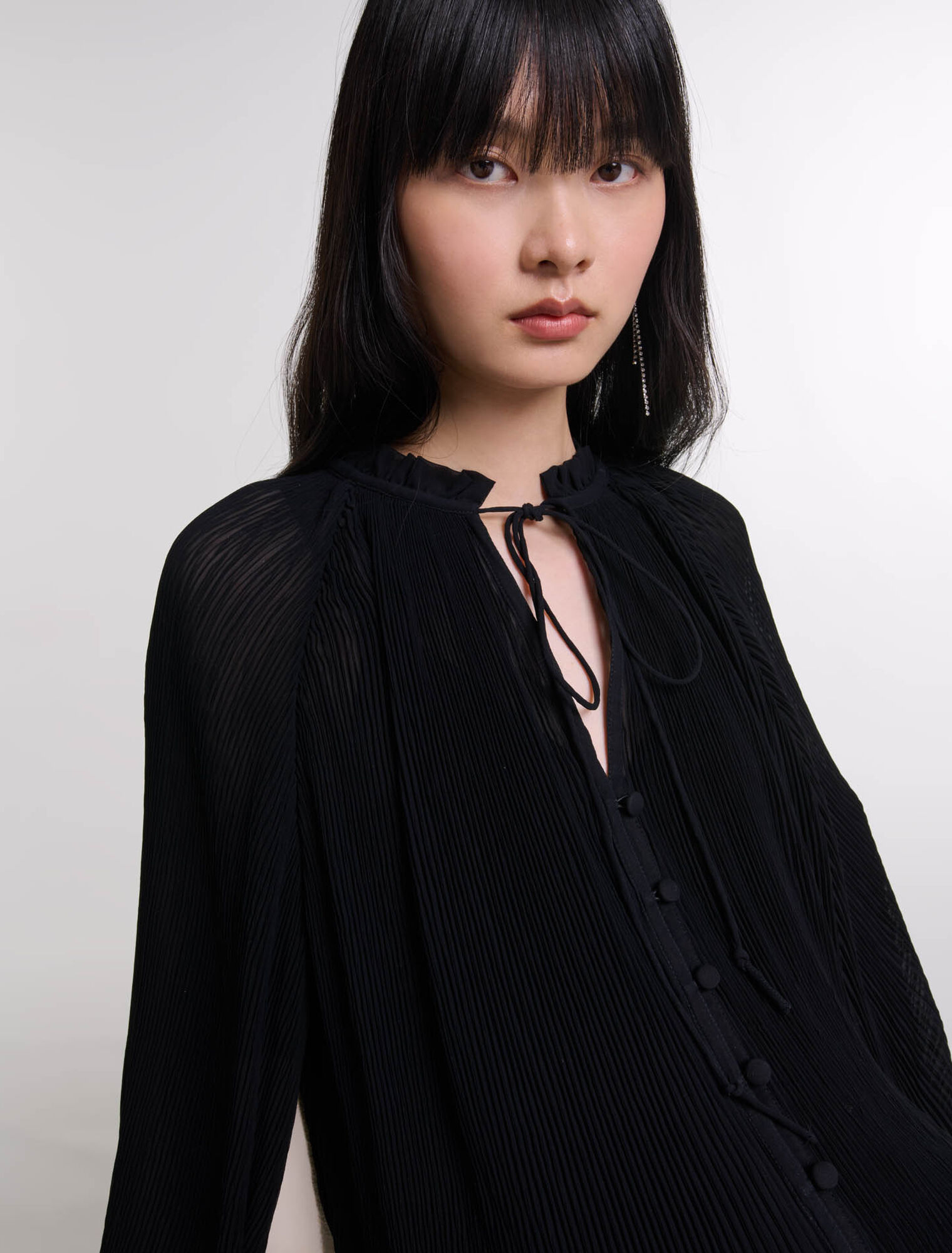 Camicia plissettata