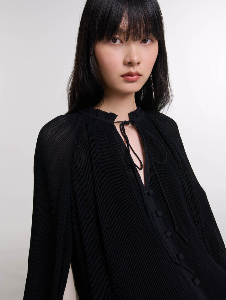 Camicia plissettata