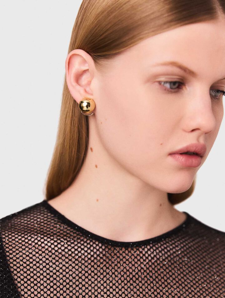 Top in jersey con strass