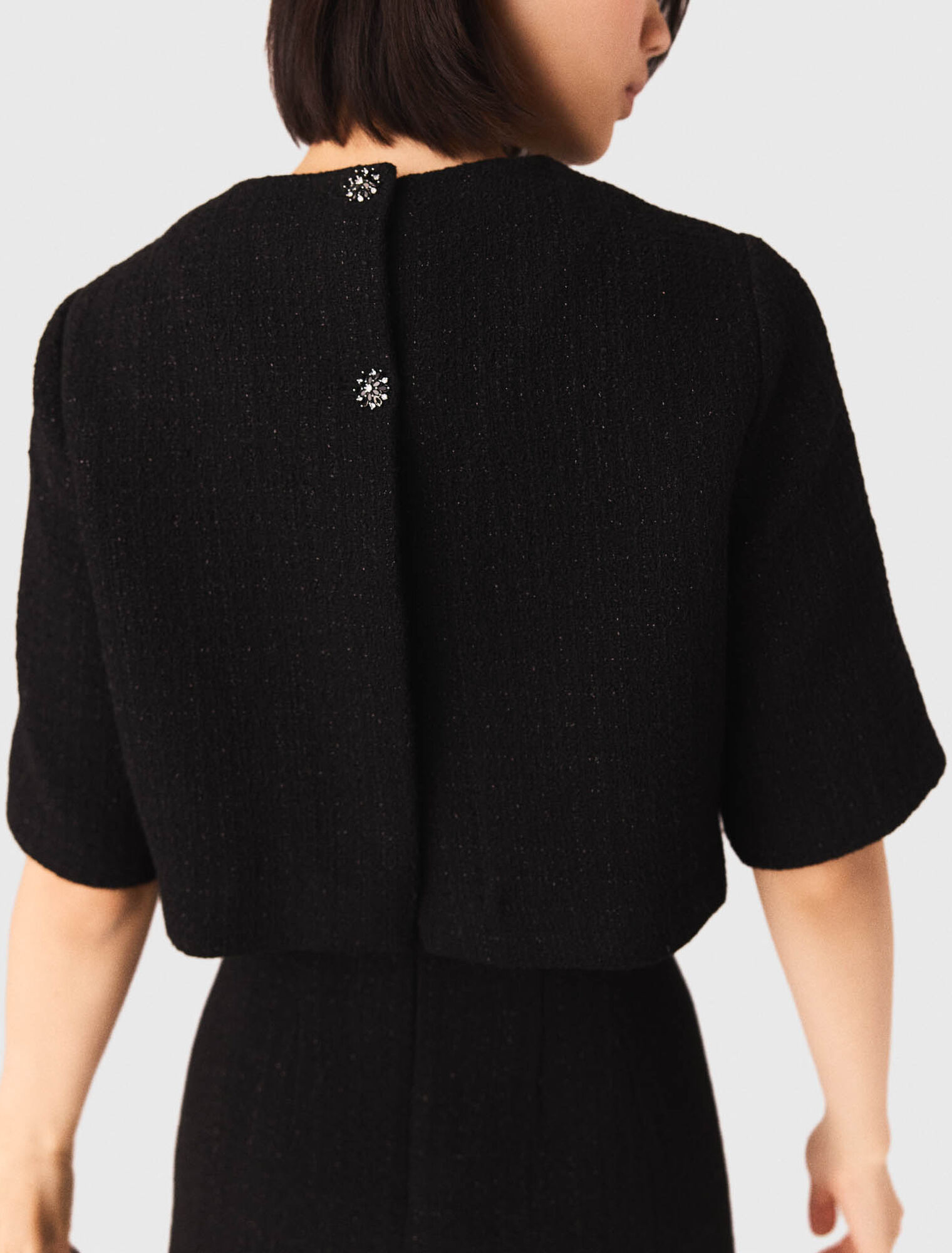 Abito 2 in 1 in tweed brillante