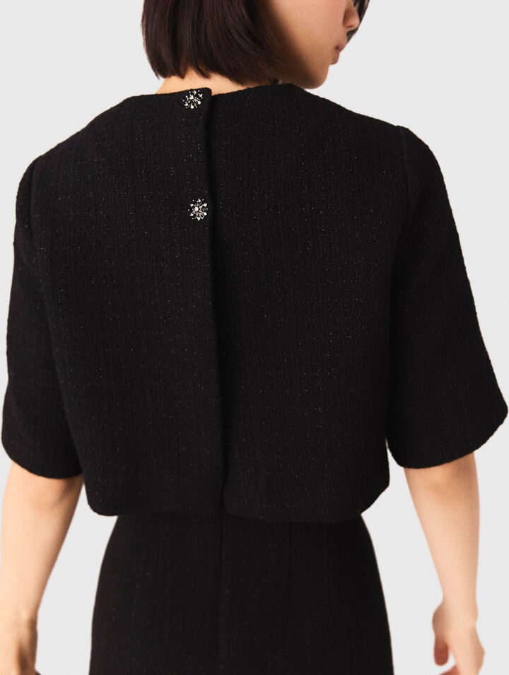 Abito 2 in 1 in tweed brillante