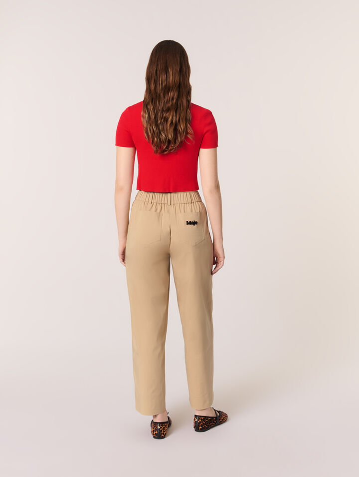 Pantaloni larghi in cotone