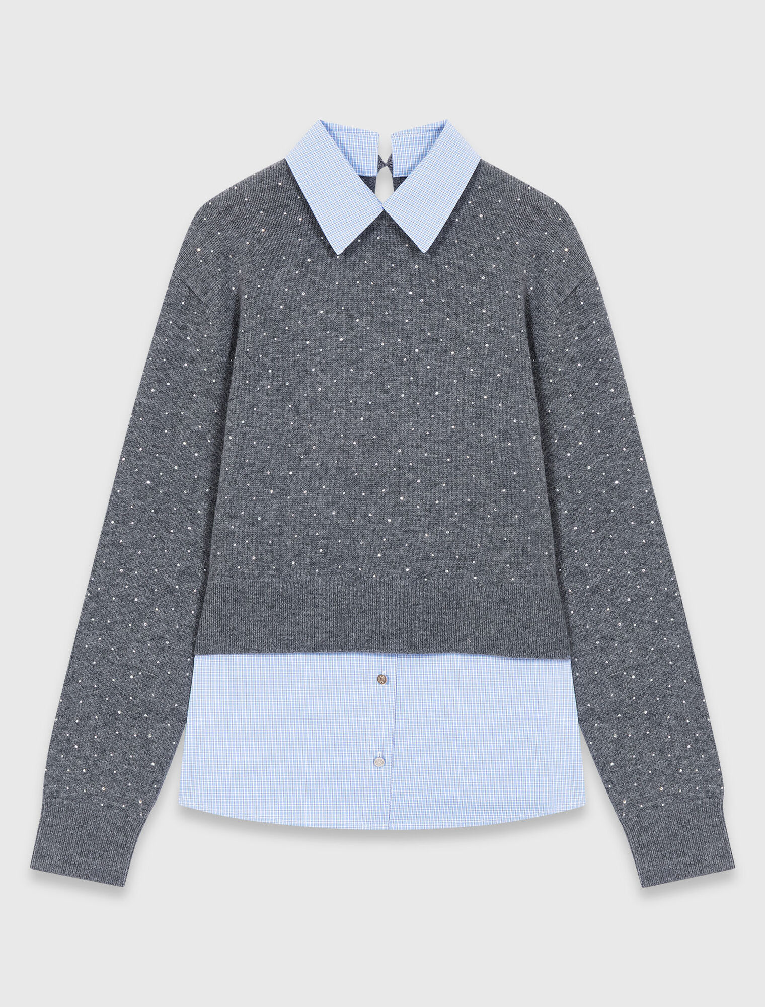 Pull strass, dettagli rimovibili