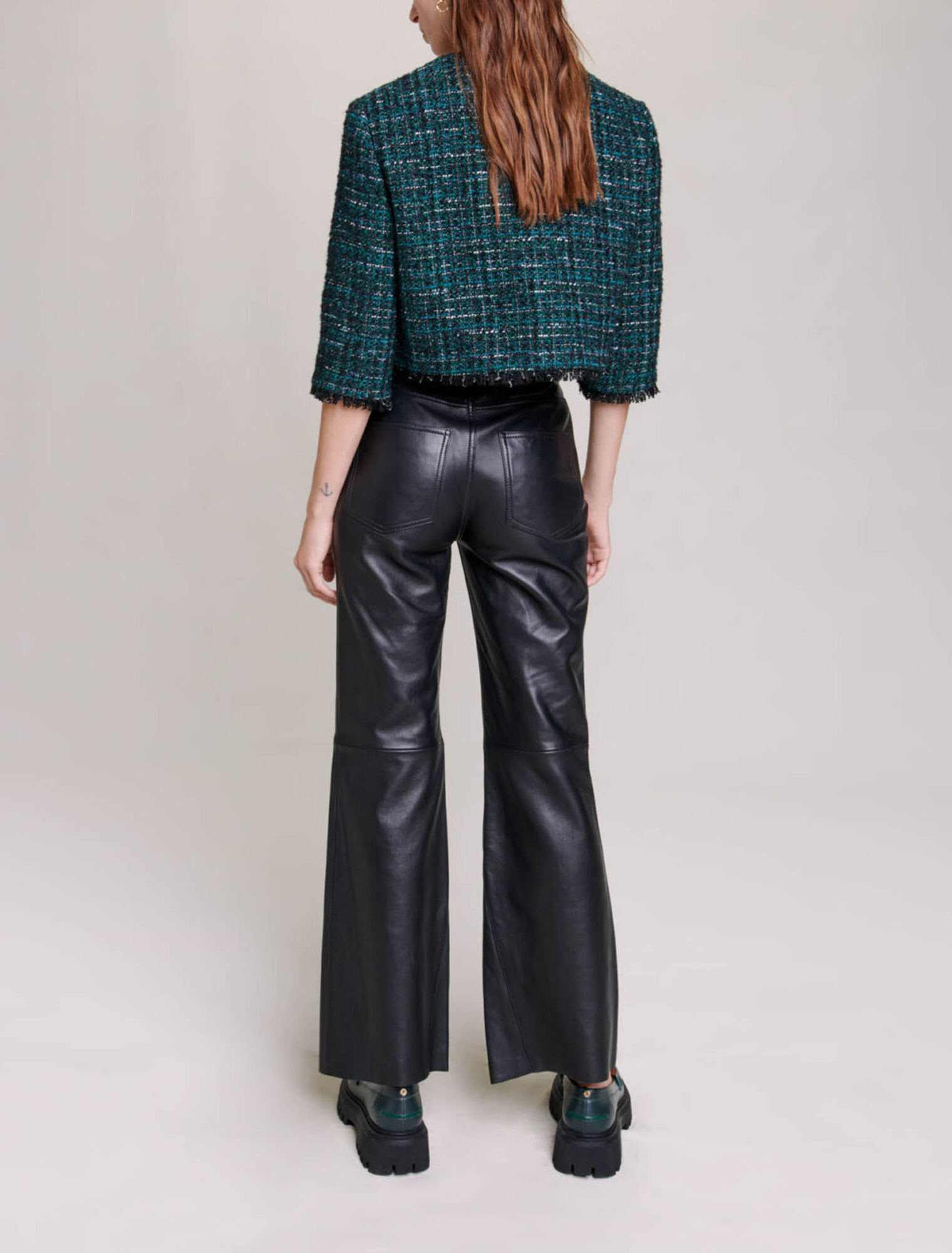 Giacca corta in tweed