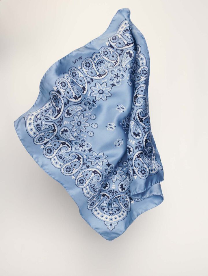 Foulard con stampa a bandana