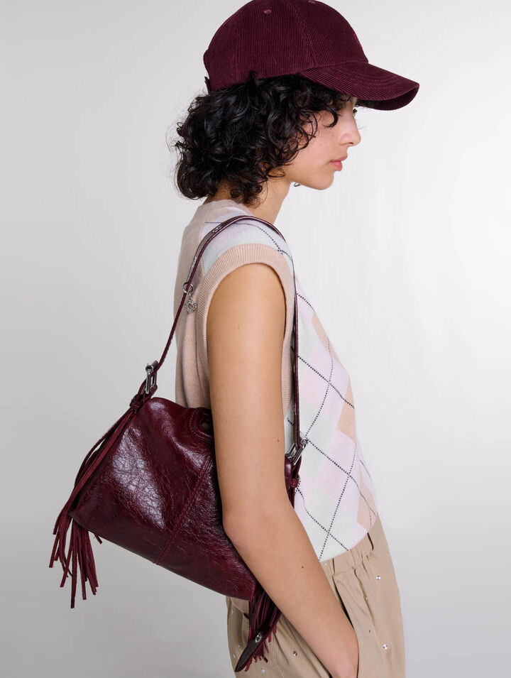 Mini-bag Miss M in pelle craquelé