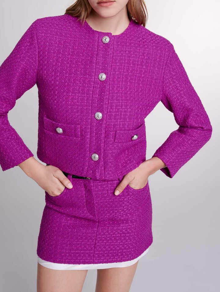 Minigonna in tweed